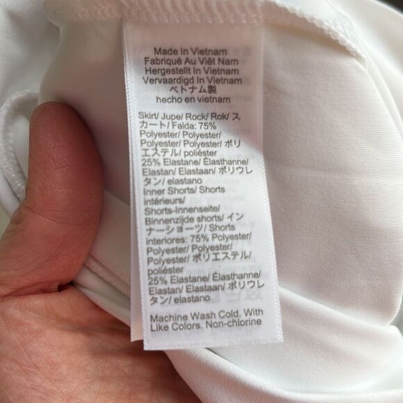 J Crew Scallop‎ Active Skort Skirt Womens Medium White - Picture 6 of 8